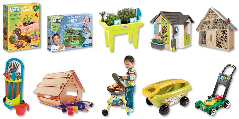 Jardiner et jouer pour les enfants